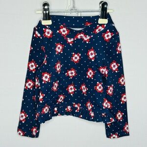 Janie and Jack Navy Rashguard with Red & White Flowers & White Polka Dots6-12 mo